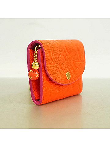 Louis Vuitton Louis Vuitton Monogram Empreinte Portemonnaie Rosalie Wallet/Coin Case M28989 Blood Orange (Women's) (view 2)