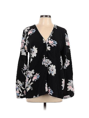Joie Joie Long Sleeve Silk Top (view 1)