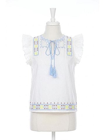 Rain + Rose Angelica Blouse in White (view 1)
