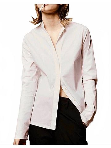 Lis Lareida Catharina Long Sleeve Button Down Shirt in White (view 2)