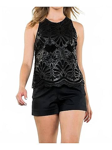 THML Rebel Edge Top in Black (view 2)