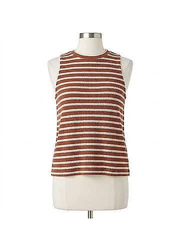 Sanctuary Campari Tank Top in Clay Stripe (view 1)