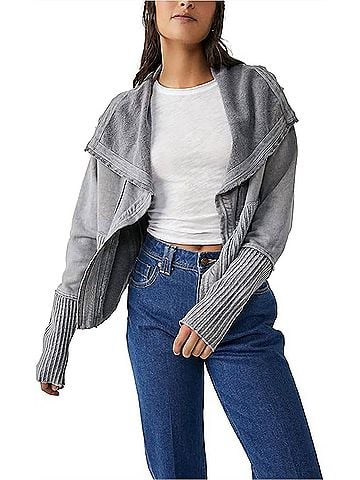 Free People Hazel Cardigan in Metal Stiletto (view 2)
