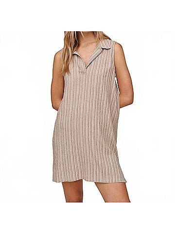 Bella Dahl Sleeveless Pullover Mini Dress in Driftwood (view 2)