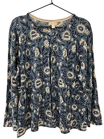 Garnet Hill essential merino wool Cardigan (view 2)