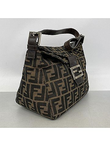 Fendi Fendi Zucca Mamma Bucket Shoulder Bag, Nylon Canvas, Brown, Women's (view 2)