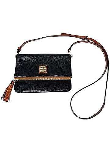 Dooney & Bourke Pebbled Leather Foldover Crossbody Bag Crossbody Bag (view 1)