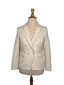 Drew Double Breasted Tweed Blazer Jacket (view 1)