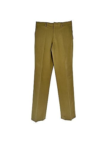Prada Prada Straight-Leg Trousers in Olive Polyester (view 1)