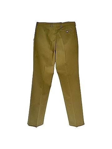 Prada Prada Straight-Leg Trousers in Olive Polyester (view 2)
