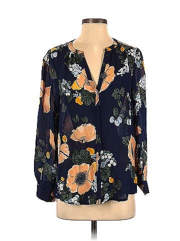 Joie Joie Long Sleeve Silk Top (view 1)