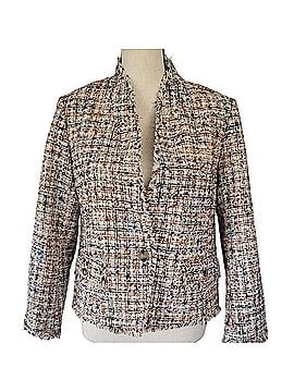 Ann Taylor Autumn Tweed Fringe Button Blazer Jacket Blazer (view 1)
