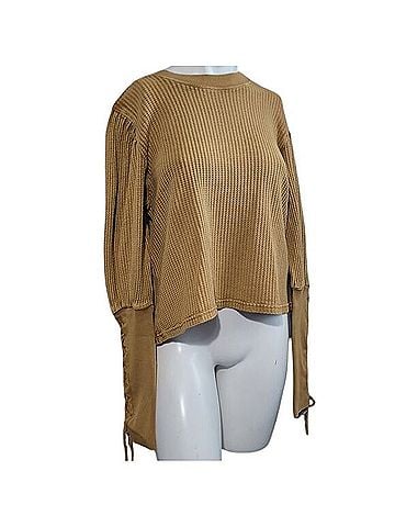 Free People Tasha Thermal Long Sleeve T-Shirt (view 1)