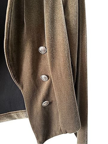 Joseph Ribkoff Dark Olive Velvet Military Blazer Jacket (view 2)