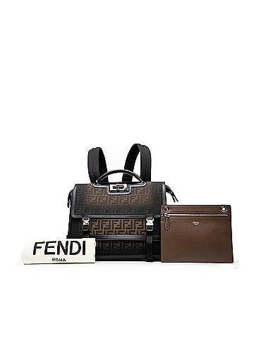 Fendi Medium Zucca Canvas Peekaboo ISeeU Convertible Backpack (view 2)