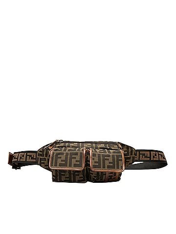 Fendi Zucca Canvas Double Pocket Belt Bag (view 1)