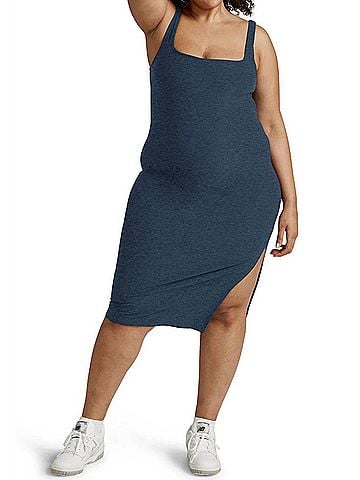 Beyond Yoga Spacedye Icon Midi Dress - Plus Size in Nocturnal Navy (view 2)