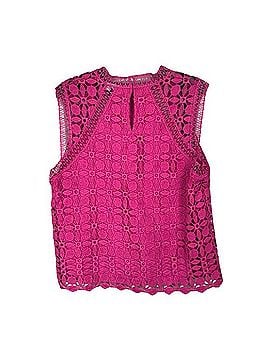 Laundry by Shelli Segal Very Berry Sleeveless Lace Top Sleeveless T-Shirt (view 2)