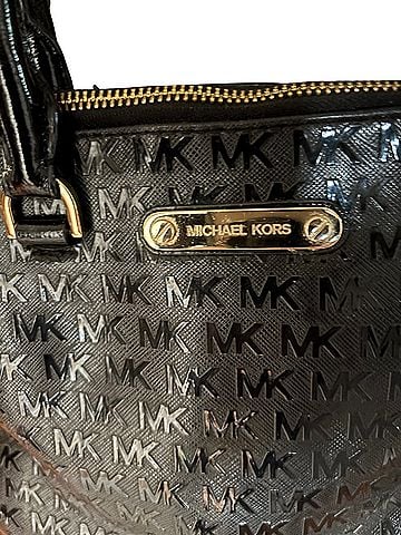 Michael Kors Michael Kors, Cindy, large black dome satchel Leather Satchel (view 2)