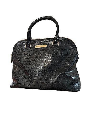 Michael Kors Michael Kors, Cindy, large black dome satchel Leather Satchel (view 1)