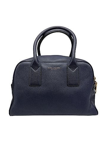 Marc Jacobs MARC JACOBS Gotham Small Baulette Shoulder Bag/Handbag, Navy (view 1)