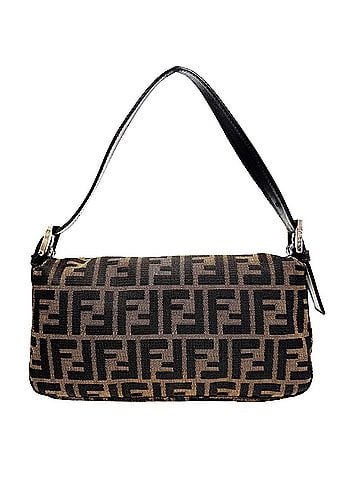 Fendi FENDI Zucca Mamma Bucket Canvas Leather Brown Handbag Pouch for Women - Daily Use (view 2)