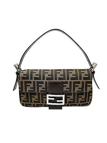 Fendi FENDI Mamma Bucket Zucca Handbag, Canvas and Leather, Brown, 33492, Women's (view 1)