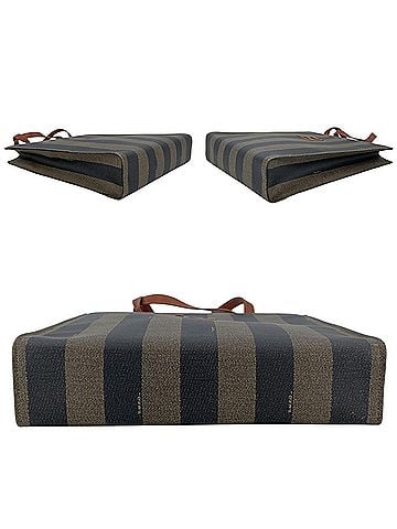 Fendi Fendi Vintage Cloth Tote Bag Pequin Tote Backpack (view 2)