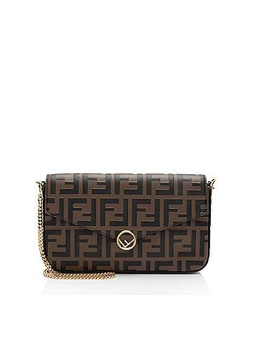 Fendi Fendi FF Embossed F is Fendi Wallet on Chain (view 1)