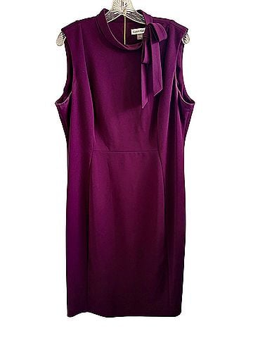 Calvin Klein Pussy Bow Cocktail Dress (view 1)