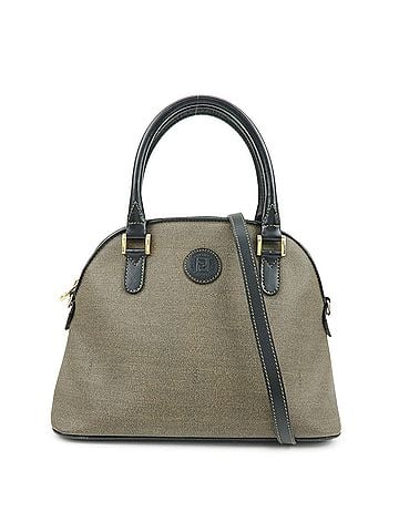 Fendi Vintage Dome Satchel Leather Brown Leather Handbag (view 1)