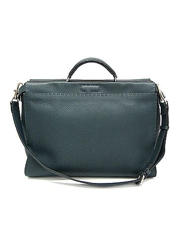 Fendi Monster Selleria Peekaboo Leather Green Leather Handbag (view 1)
