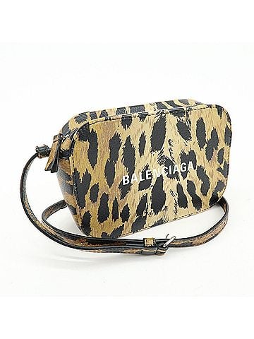 Balenciaga Everyday Camera Printed Leather Brown Leather Handbag (view 2)