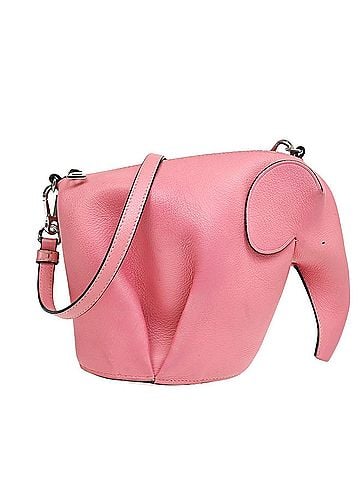 Loewe Elephant Leather Pink Leather Crossbody Bag Bag (view 1)