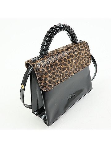 Loewe Vintage Velazquez Top Handle Leather Black Patent_Leather Handbag (view 2)