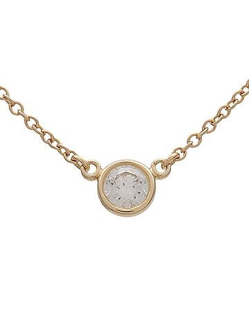 Tiffany & Co. Elsa Peretti Diamonds By The Yard Pendant 18K Yellow Gold With Diamond Gold Yellow_Gold Necklace Jewelry (view 2)