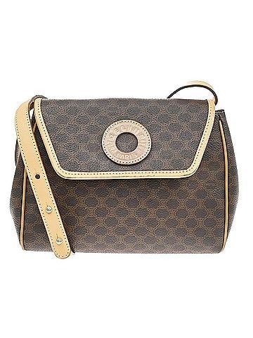 Céline Macadam Shoulder Canvas Brown Canvas Crossbody Bag Bag (view 1)
