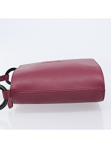 Saint Laurent Vintage Shoulder Bag Leather Burgundy Leather Shoulder Bag Bag (view 2)