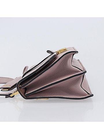 Miu Miu Bicolor Madras Leather Pink Leather Shoulder Bag Bag (view 2)