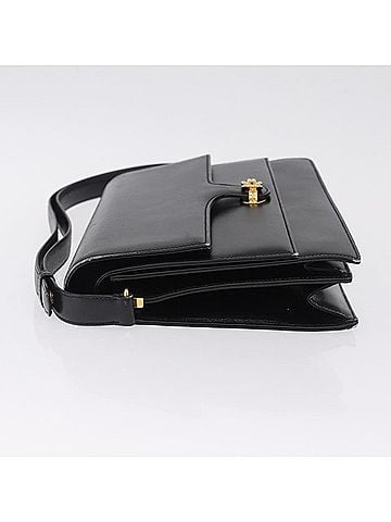 Gucci Shoulder Leather Black Leather Shoulder Bag Bag (view 2)