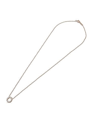 Tiffany & Co. Open Circle Pendant 18K Rose Gold With Diamonds Gold Rose_Gold Necklace Jewelry (view 1)