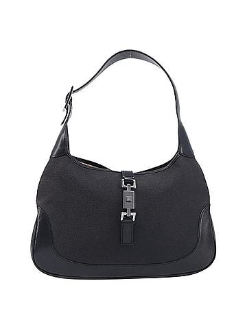 Gucci Vintage Jackie Shoulder Canvas And Leather Black Canvas Handbag (view 1)