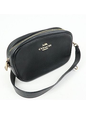 Coach Shoulder Leather Black Leather Handbag (view 2)