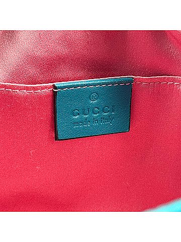 Gucci Gg Marmont Matelasse Velvet Green Velvet Shoulder Bag Bag (view 2)