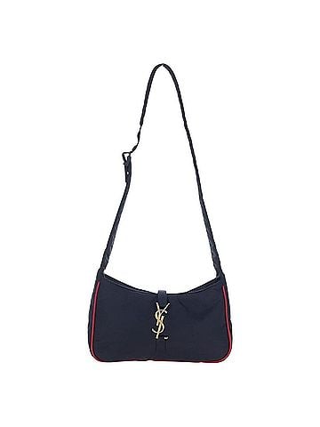 Saint Laurent Le 5 A 7 Hobo Nylon Navy Nylon Shoulder Bag Bag (view 1)
