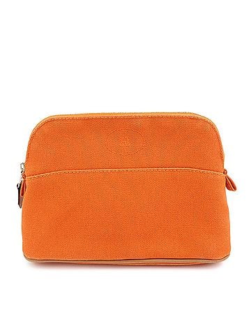 Hermès Bolide Travel Canvas Orange Canvas Clutche &amp; Pouche Bag (view 1)