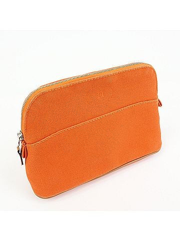 Hermès Bolide Travel Canvas Orange Canvas Clutche &amp; Pouche Bag (view 2)