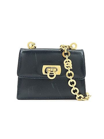 Salvatore Ferragamo Gancini Leather Navy Leather Crossbody Bag Bag (view 1)
