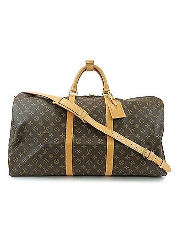 Louis Vuitton Keepall Bandouliere Monogram Canvas Brown Canvas Travel Bag Bag (view 1)