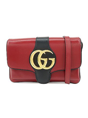 Gucci Arli Leather Red Leather Shoulder Bag Bag (view 1)